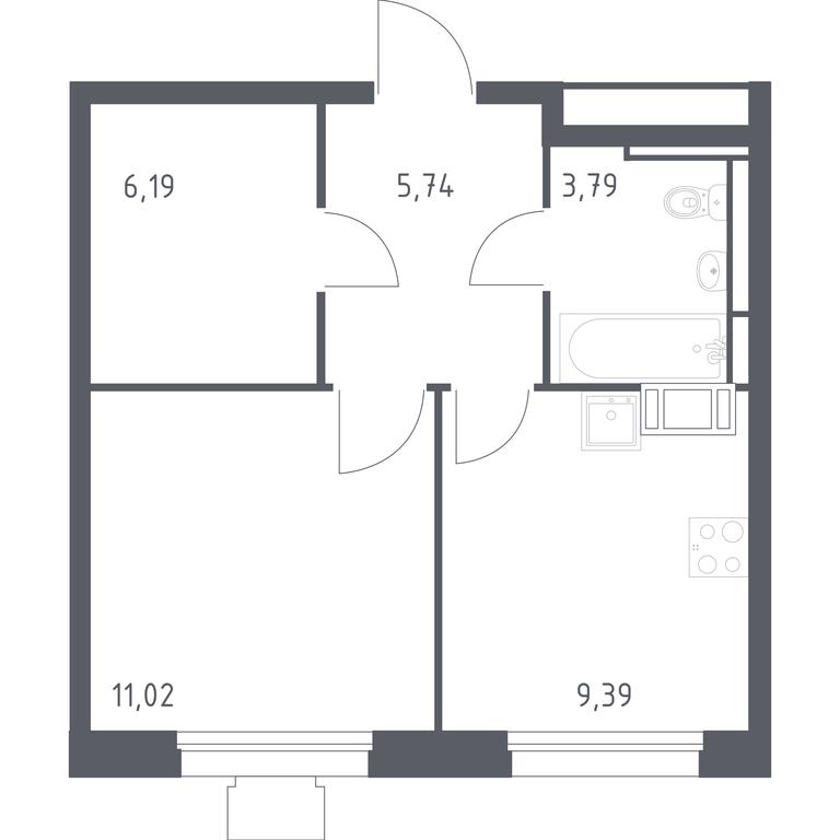 Apartment Sale, 35.4 sq. m. at Tomilino Park, 1-y kvartal, posyolok Zhilino-1, Lubertsy City District, Moscow Region, Russia #1 Apartment Sale, 35.4 sq. m. at Tomilino Park, 1-y kvartal, posyolok Zhilino-1, Lubertsy City District, Moscow Region, Russia #1
