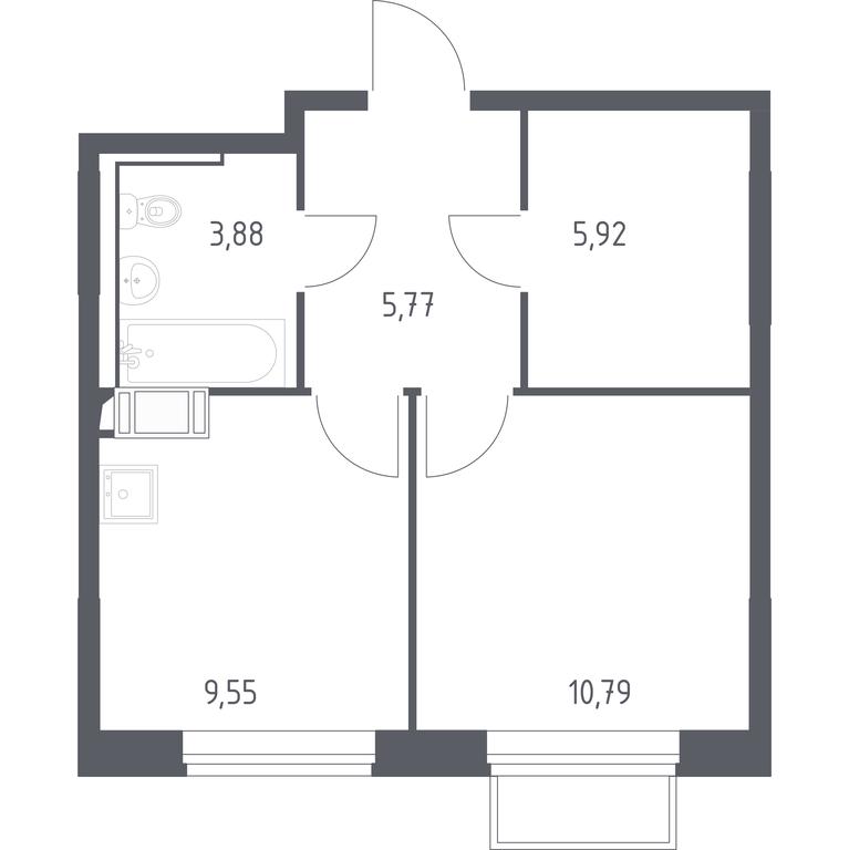 Apartment Sale, 35.4 sq. m. at Tomilino Park, 1-y kvartal, posyolok Zhilino-1, Lubertsy City District, Moscow Region, Russia #1 Apartment Sale, 35.4 sq. m. at Tomilino Park, 1-y kvartal, posyolok Zhilino-1, Lubertsy City District, Moscow Region, Russia #1
