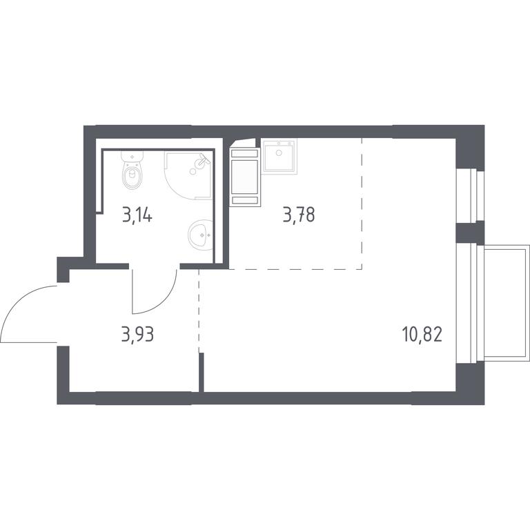 Apartment Sale, 21.3 sq. m. at Tomilino Park, 1-y kvartal, posyolok Zhilino-1, Lubertsy City District, Moscow Region, Russia #1 Apartment Sale, 21.3 sq. m. at Tomilino Park, 1-y kvartal, posyolok Zhilino-1, Lubertsy City District, Moscow Region, Russia #1