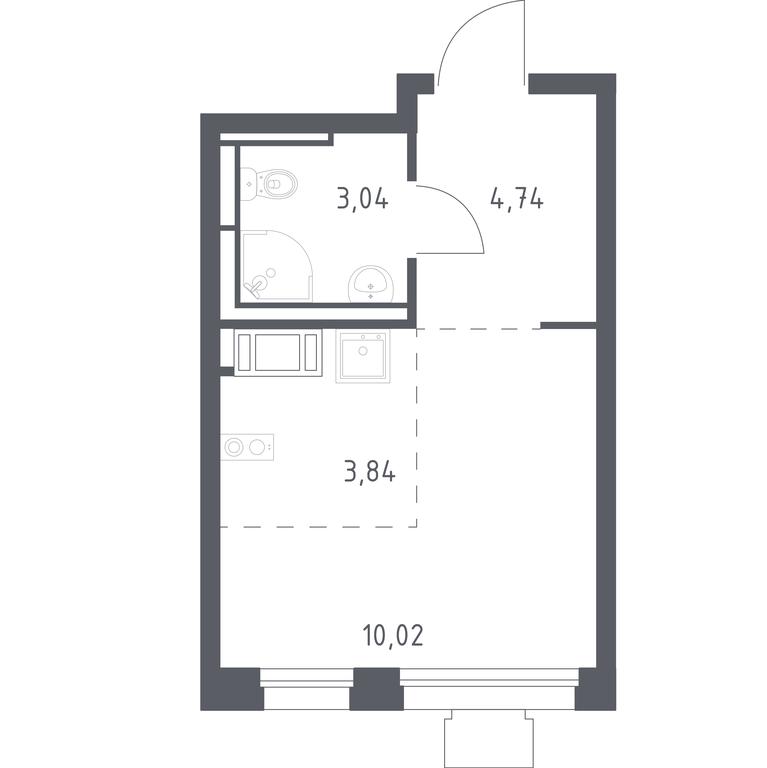 Apartment Sale, 21.1 sq. m. at Tomilino Park, 1-y kvartal, posyolok Zhilino-1, Lubertsy City District, Moscow Region, Russia #1 Apartment Sale, 21.1 sq. m. at Tomilino Park, 1-y kvartal, posyolok Zhilino-1, Lubertsy City District, Moscow Region, Russia #1