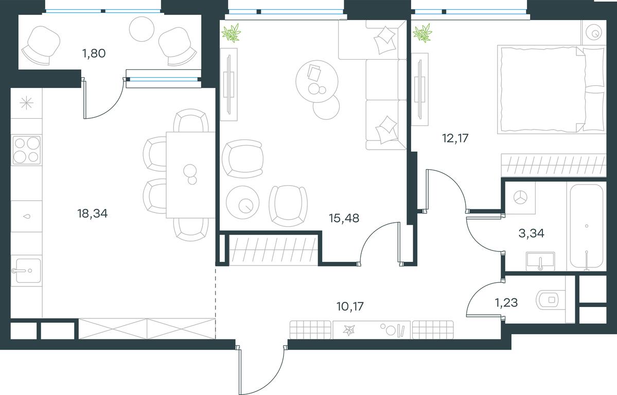 1-BD Apartment Sale, 62.5 sq. m. at Gorod V lesu, Gorod V Lesu Residential Complex, Village of Otradnoye, Krasnogorsk Urban District, Moscow Region, Russia #1 1-BD Apartment Sale, 62.5 sq. m. at Gorod V lesu, Gorod V Lesu Residential Complex, Village of Otradnoye, Krasnogorsk Urban District, Moscow Region, Russia #1