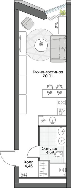 Apartment Sale, 28.31 sq. m. at Dom na naberezhnoy INSIDER (Insayder), Avtozavodskaya Street, Moscow, Russia #1 Apartment Sale, 28.31 sq. m. at Dom na naberezhnoy INSIDER (Insayder), Avtozavodskaya Street, Moscow, Russia #1