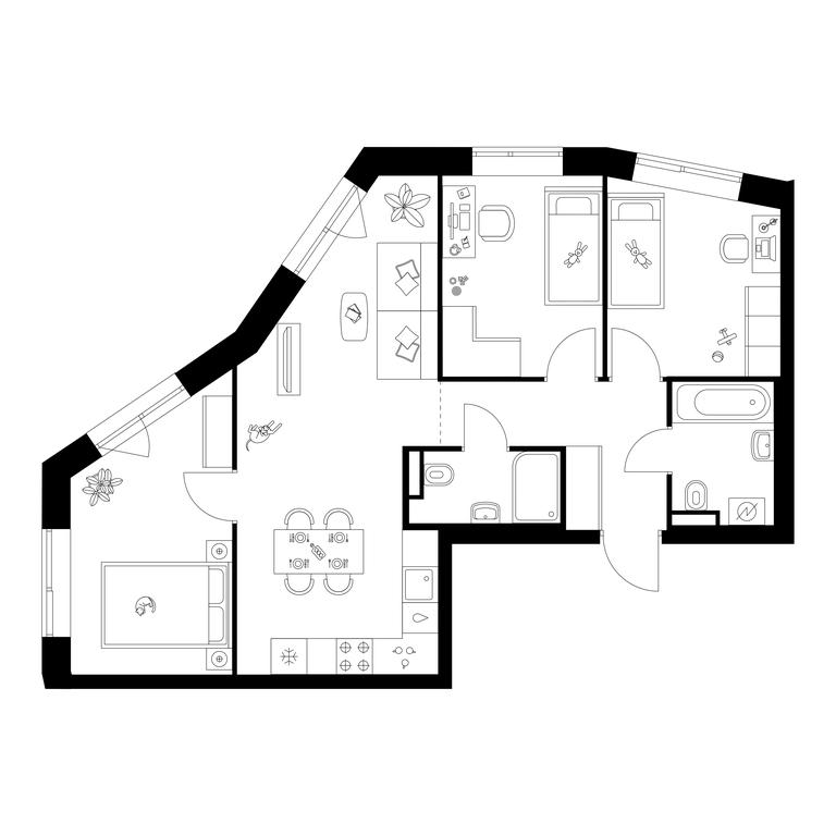 3-BD Apartment Sale, 65.4 sq. m. at Salarevo Park, Salaryevskaya Street, 8к1, Moskovskiy Settlement, Moscow, Russia #1 3-BD Apartment Sale, 65.4 sq. m. at Salarevo Park, Salaryevskaya Street, 8к1, Moskovskiy Settlement, Moscow, Russia #1
