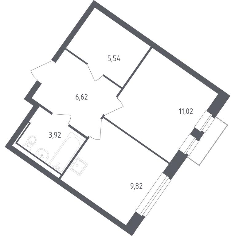 Apartment Sale, 36.92 sq. m. at Rublevskiy Kvartal, Laykovo Green Quarter, zhiloy kompleks Gorod-sobytiye Laykovo, selo Laykovo, Odintsovskiy City District, Moscow Region, Russia #1