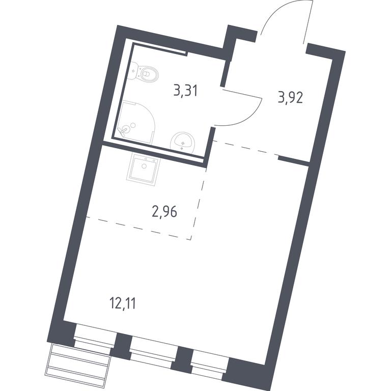 Apartment Sale, 22.3 sq. m. at Rublevskiy Kvartal, Laykovo Green Quarter, zhiloy kompleks Gorod-sobytiye Laykovo, selo Laykovo, Odintsovskiy City District, Moscow Region, Russia #1 Apartment Sale, 22.3 sq. m. at Rublevskiy Kvartal, Laykovo Green Quarter, zhiloy kompleks Gorod-sobytiye Laykovo, selo Laykovo, Odintsovskiy City District, Moscow Region, Russia #1
