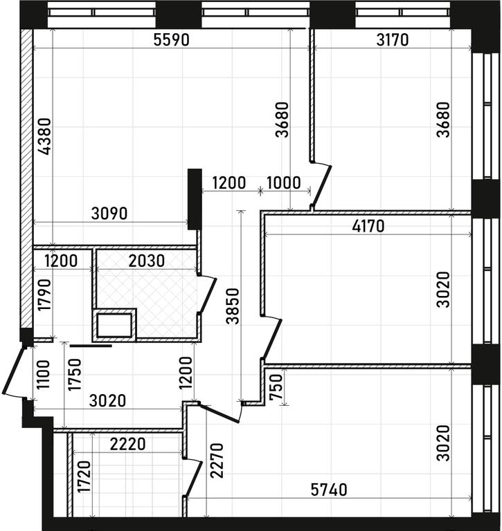 3-BD Apartment Sale, 82.37平方米 at Republic, Presnensky Val Street, 27с1, Moscow, Russia #1