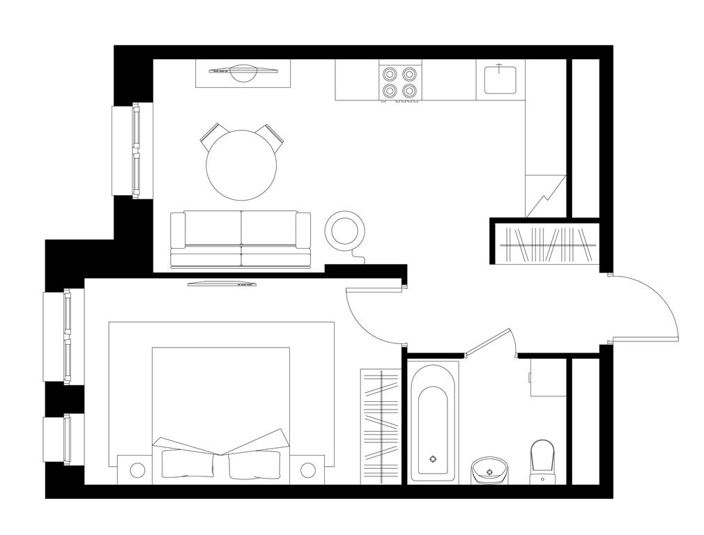 Apartment Sale, 40.2 sq. m. at Pervyi Moskovskiy, ulitsa Bianki, 1, Moskovskiy, Moscow, Russia #1