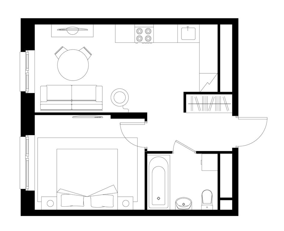 Apartment Sale, 36.7 sq. m. at Pervyi Moskovskiy, ulitsa Bianki, 1, Moskovskiy, Moscow, Russia #1