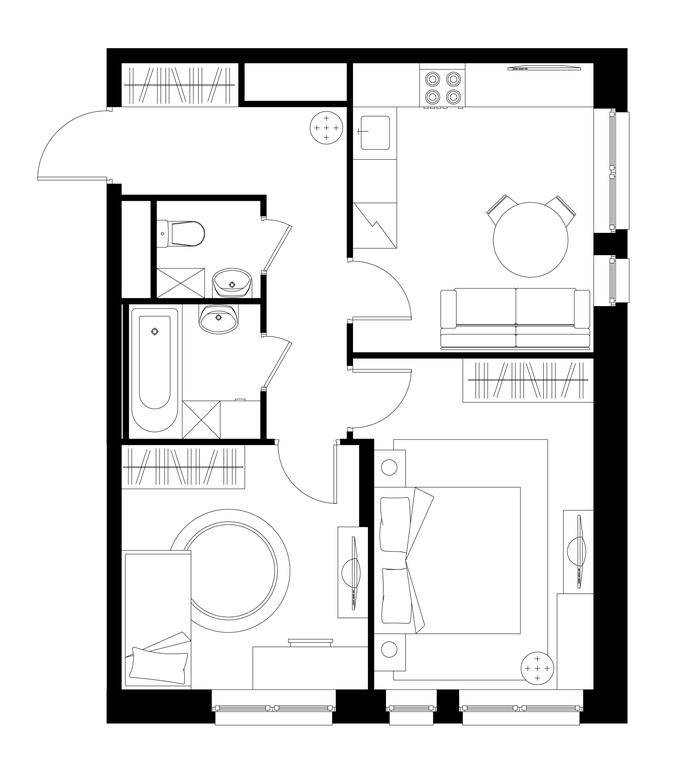 Продажа 2-комн. квартиры, 51,5 м² в ЖК «Первый Московский», улица Бианки, 1, Московский, Москва, Россия #1 Продажа 2-комн. квартиры, 51,5 м² в ЖК «Первый Московский», улица Бианки, 1, Московский, Москва, Россия #1