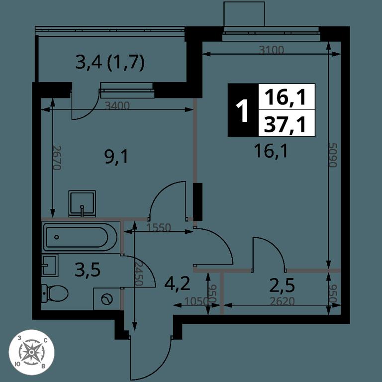1-BD Apartment Sale, 37.1 sq. m. at Pervy Donskoj, zhiloy mikrorayon Sapronovo, derevnya Sapronovo, Leninskiy City District, Moscow Region, Russia #2 1-BD Apartment Sale, 37.1 sq. m. at Pervy Donskoj, zhiloy mikrorayon Sapronovo, derevnya Sapronovo, Leninskiy City District, Moscow Region, Russia #2