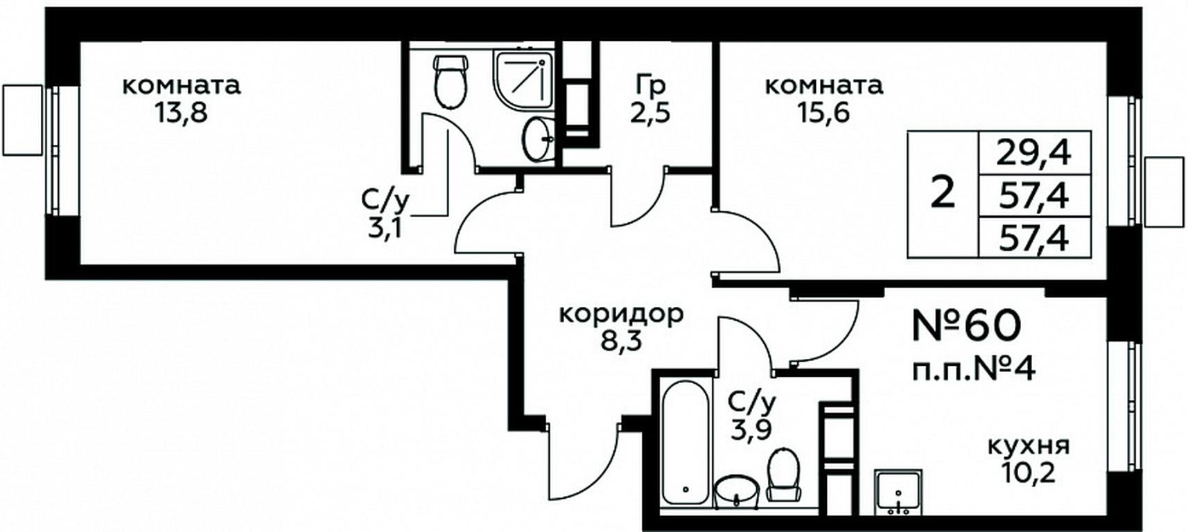 Продажа 1-комн. квартиры, 57,4 м² в ЖК «Цветочные Поляны», квартал № 23, поселение Филимонковское, Москва, Россия #1 Продажа 1-комн. квартиры, 57,4 м² в ЖК «Цветочные Поляны», квартал № 23, поселение Филимонковское, Москва, Россия #1