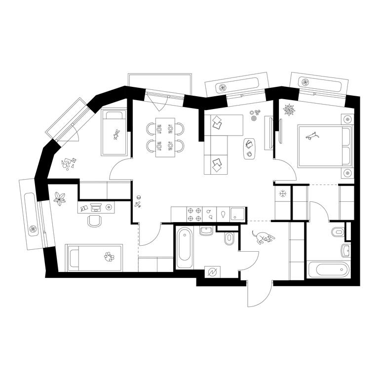 3-BD Apartment Sale, 70.5 sq. m. at Salarevo Park, Salaryevskaya Street, 8к1, Moskovskiy Settlement, Moscow, Russia #1 3-BD Apartment Sale, 70.5 sq. m. at Salarevo Park, Salaryevskaya Street, 8к1, Moskovskiy Settlement, Moscow, Russia #1