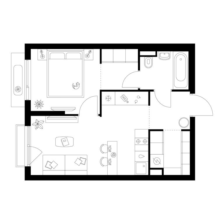 Продажа 1-комн. квартиры, 37,7 м² в ЖК «Саларьево парк», Саларьевская улица, 8к1, поселение Московский, Москва, Россия #1