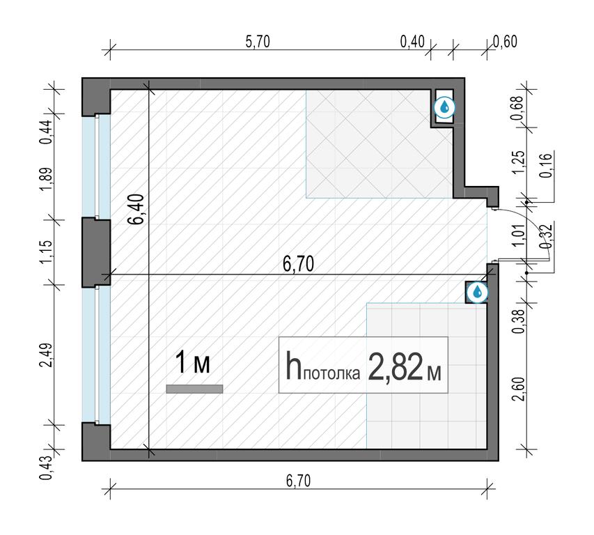 1-BD Apartment Sale, 40.4 sq. m. at Belyi Grad, Tsentralnaya Street, 1, Mytischi, Moscow Region, Russia #2