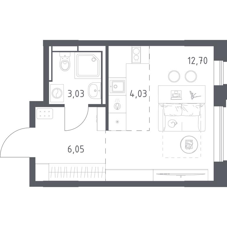 Apartment Sale, 25.81 sq. m. at Pribrezhnyi Park, Pribrezhniy Park Residential Complex, Village of Yam, Domodedovo City District, Moscow Region, Russia #1 Apartment Sale, 25.81 sq. m. at Pribrezhnyi Park, Pribrezhniy Park Residential Complex, Village of Yam, Domodedovo City District, Moscow Region, Russia #1