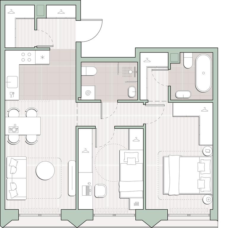2-BD Apartment Sale, 59.9 sq. m. at Sreda na Lobachevskogo, Ochakovskoye Highway, Moscow, Russia #1 2-BD Apartment Sale, 59.9 sq. m. at Sreda na Lobachevskogo, Ochakovskoye Highway, Moscow, Russia #1