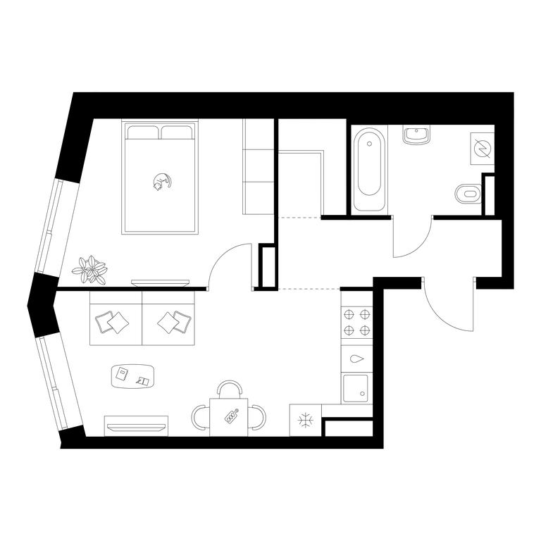 1-BD Apartment Sale, 38.7平方米 at Salarevo Park, Salaryevskaya Street, 8к1, Moskovskiy Settlement, Moscow, Russia #1 1-BD Apartment Sale, 38.7平方米 at Salarevo Park, Salaryevskaya Street, 8к1, Moskovskiy Settlement, Moscow, Russia #1