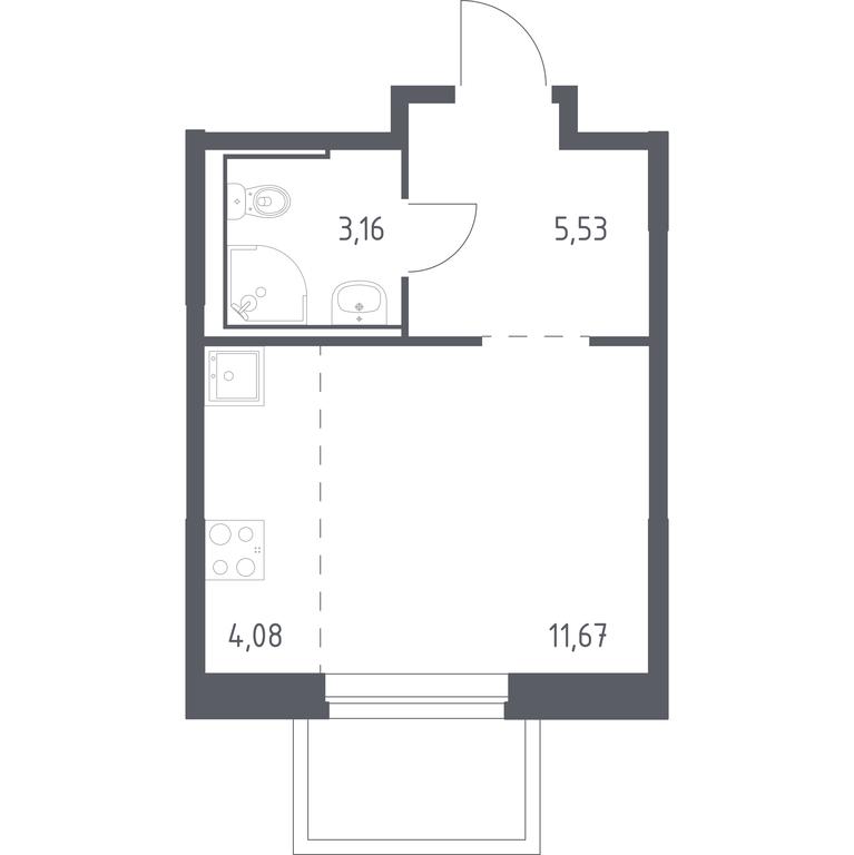 Apartment Sale, 24.44 sq. m. at Dolina Yauzy, Trudovaya Street, 23, Mytischi, Moscow Region, Russia #1 Apartment Sale, 24.44 sq. m. at Dolina Yauzy, Trudovaya Street, 23, Mytischi, Moscow Region, Russia #1