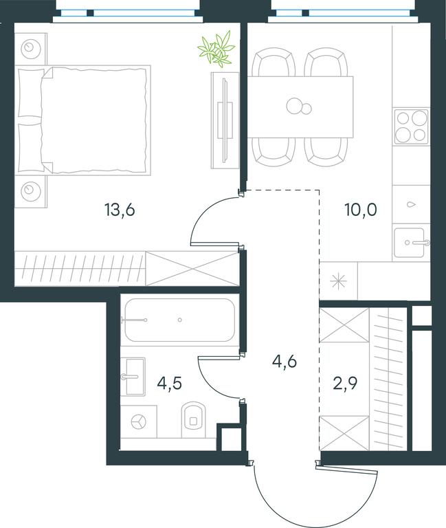 Продажа квартиры, 35,6 м² в ЖК «Левел Нижегородская», Перовское шоссе, 21с1, Москва, Россия #1 Продажа квартиры, 35,6 м² в ЖК «Левел Нижегородская», Перовское шоссе, 21с1, Москва, Россия #1