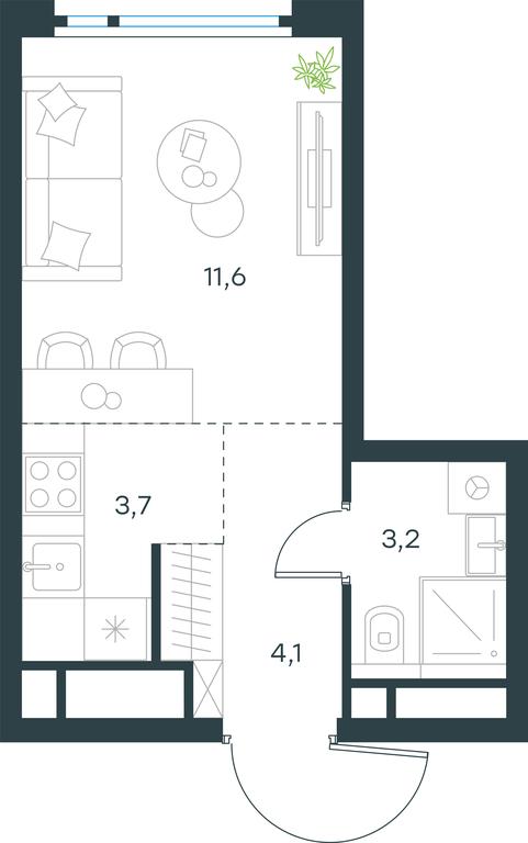 Продажа квартиры, 22,6 м² в ЖК «Левел Нижегородская», Перовское шоссе, 21с1, Москва, Россия #1 Продажа квартиры, 22,6 м² в ЖК «Левел Нижегородская», Перовское шоссе, 21с1, Москва, Россия #1