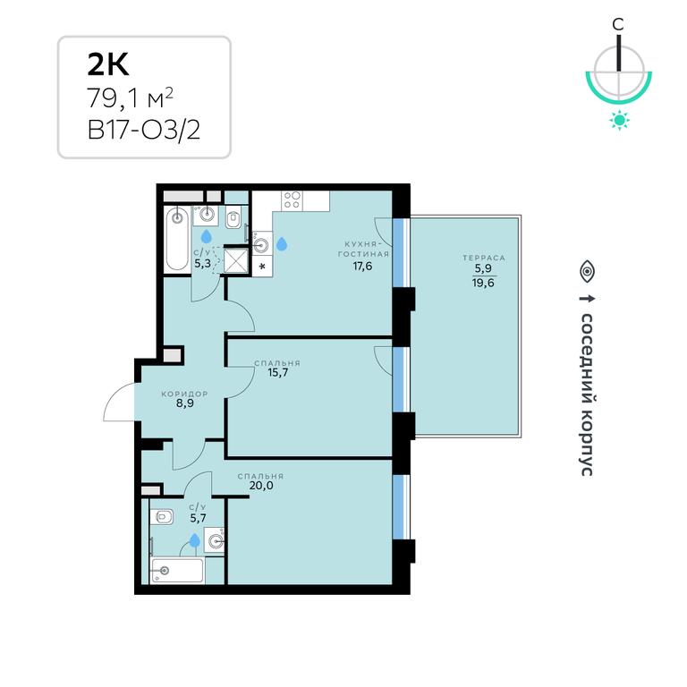 Apartment Sale, 79.1 sq. m. at SberCity, zhiloy kompleks Sbersiti, Rublyovo-Arkhangelskoye Microdistrict, Moscow, Russia #2