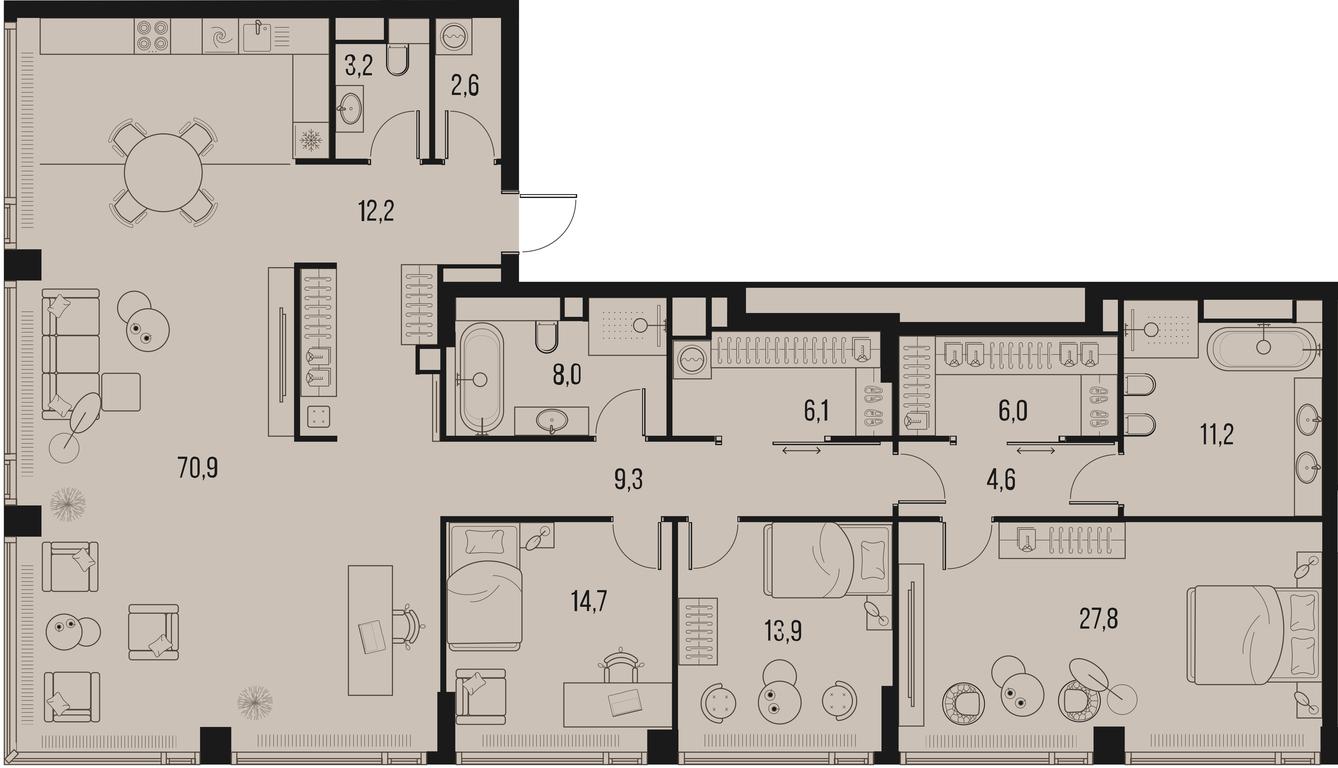 3-BD Apartment Sale, 193.2平方米 at High Life, Letnikovskaya Street, 11/10с1, Moscow, Russia #1 3-BD Apartment Sale, 193.2平方米 at High Life, Letnikovskaya Street, 11/10с1, Moscow, Russia #1
