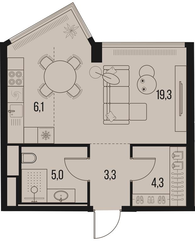Apartment Sale, 38 sq. m. at High Life, Letnikovskaya Street, 11/10с1, Moscow, Russia #1 Apartment Sale, 38 sq. m. at High Life, Letnikovskaya Street, 11/10с1, Moscow, Russia #1