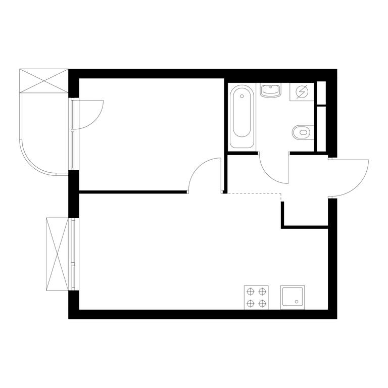 1-BD Apartment Sale, 34.85 sq. m. at Ilinskie Luga, Zapovednaya Street, 1, posyolok Ilyinskoye-Usovo, Krasnogorsk City District, Moscow Region, Russia #1 1-BD Apartment Sale, 34.85 sq. m. at Ilinskie Luga, Zapovednaya Street, 1, posyolok Ilyinskoye-Usovo, Krasnogorsk City District, Moscow Region, Russia #1