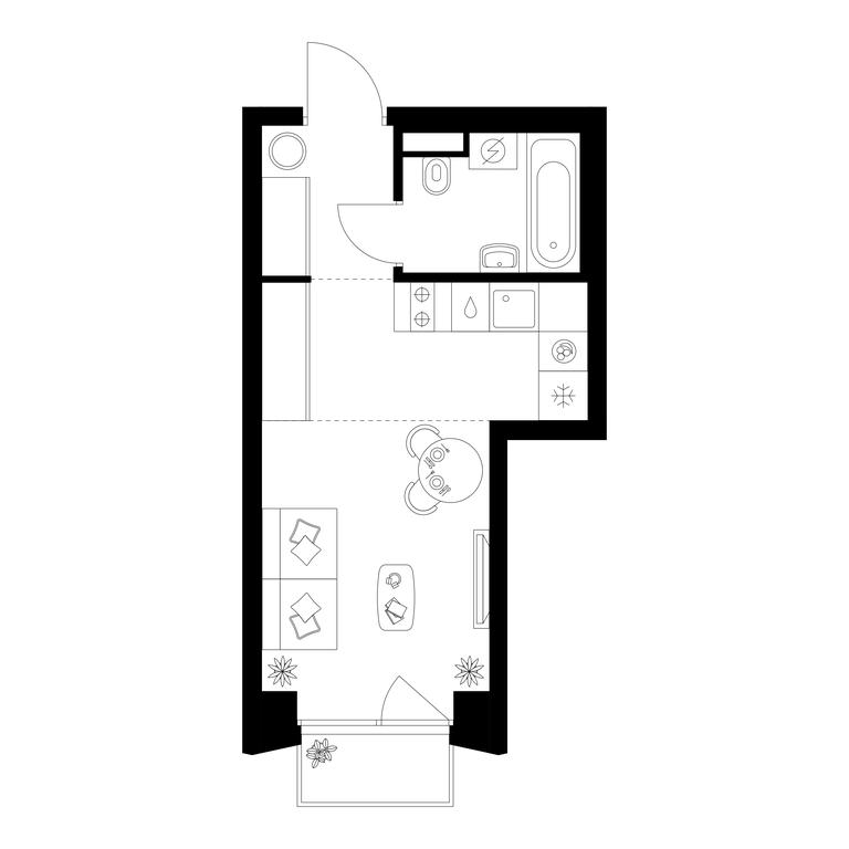 Apartment Sale, 22.7 sq. m. at Matveevskiy Park, Ochakovskoye Highway, вл3с11, Moscow, Russia #1 Apartment Sale, 22.7 sq. m. at Matveevskiy Park, Ochakovskoye Highway, вл3с11, Moscow, Russia #1