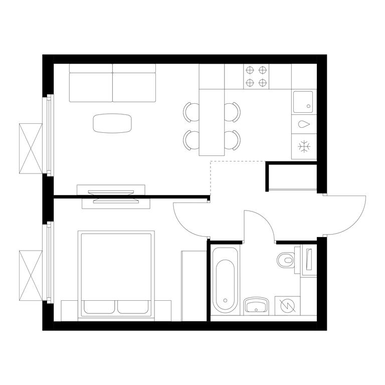 1-BD Apartment Sale, 36.2 sq. m. at Yaroslavskiy, 16th Microdistrict, Mytischi, Moscow Region, Russia #1 1-BD Apartment Sale, 36.2 sq. m. at Yaroslavskiy, 16th Microdistrict, Mytischi, Moscow Region, Russia #1