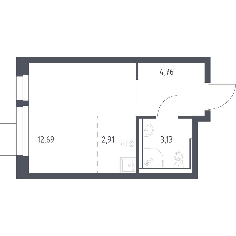 Apartment Sale, 23.49 sq. m. at Kvartal Aviatorov, ulitsa Koldunova, Aviatorov Microdistrict, Balashikha, Moscow Region, Russia #1 Apartment Sale, 23.49 sq. m. at Kvartal Aviatorov, ulitsa Koldunova, Aviatorov Microdistrict, Balashikha, Moscow Region, Russia #1