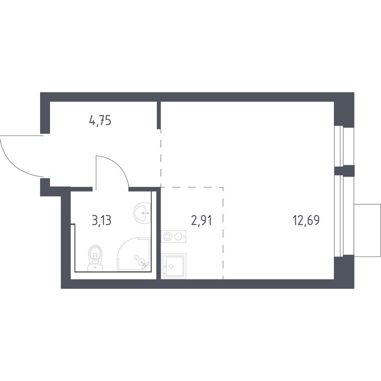 Apartment Sale, 23.48 sq. m. at Kvartal Aviatorov, ulitsa Koldunova, Aviatorov Microdistrict, Balashikha, Moscow Region, Russia #1 Apartment Sale, 23.48 sq. m. at Kvartal Aviatorov, ulitsa Koldunova, Aviatorov Microdistrict, Balashikha, Moscow Region, Russia #1
