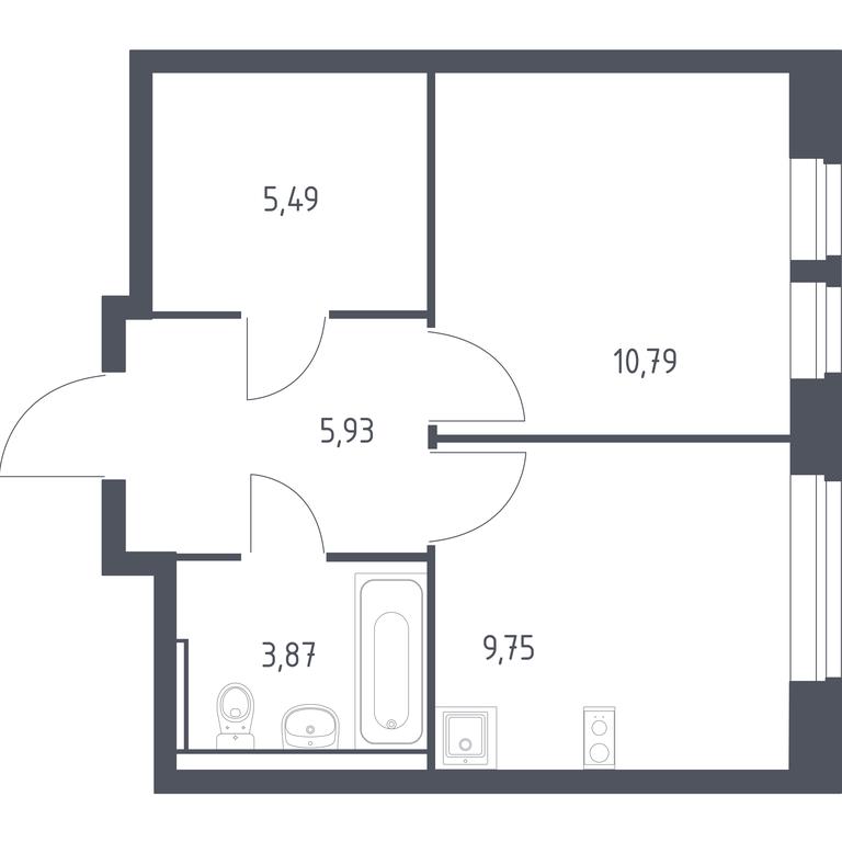 Apartment Sale, 35.83 sq. m. at Egorovo Park, 1-y kvartal, posyolok Zhilino-1, Lubertsy City District, Moscow Region, Russia #1 Apartment Sale, 35.83 sq. m. at Egorovo Park, 1-y kvartal, posyolok Zhilino-1, Lubertsy City District, Moscow Region, Russia #1