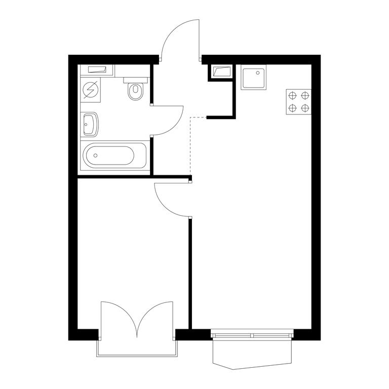 1-BD Apartment Sale, 33.1 sq. m. at Holland Park, Volokolamskoye Highway, 71/13к1, Moscow, Russia #2 1-BD Apartment Sale, 33.1 sq. m. at Holland Park, Volokolamskoye Highway, 71/13к1, Moscow, Russia #2