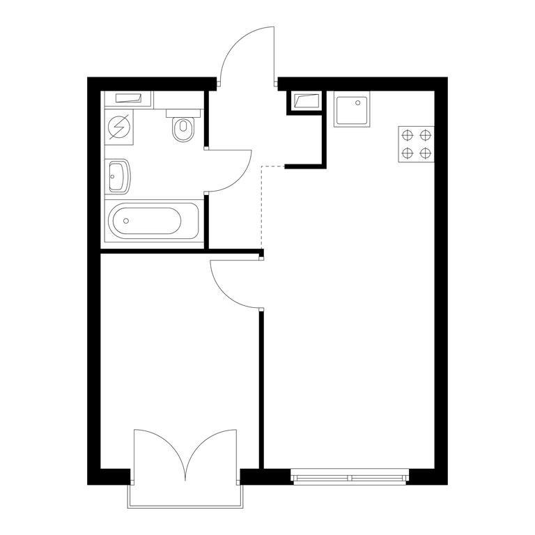 1-BD Apartment Sale, 33.1 sq. m. at Holland Park, Volokolamskoye Highway, 71/13к1, Moscow, Russia #1 1-BD Apartment Sale, 33.1 sq. m. at Holland Park, Volokolamskoye Highway, 71/13к1, Moscow, Russia #1