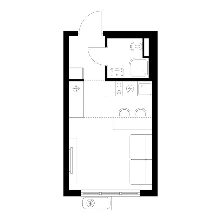 Apartment Sale, 19.9 sq. m. at Yauza Park, ulitsa Kolontsova, 4, Mytischi, Moscow Region, Russia #1 Apartment Sale, 19.9 sq. m. at Yauza Park, ulitsa Kolontsova, 4, Mytischi, Moscow Region, Russia #1