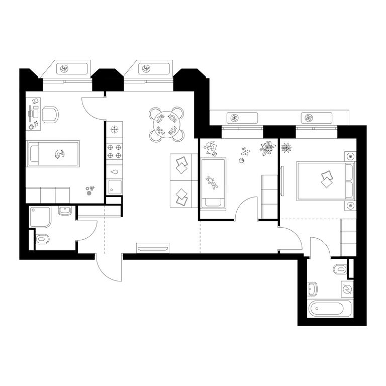 3-BD Apartment Sale, 62.6 sq. m. at Salarevo Park, Salaryevskaya Street, 8к1, Moskovskiy Settlement, Moscow, Russia #1 3-BD Apartment Sale, 62.6 sq. m. at Salarevo Park, Salaryevskaya Street, 8к1, Moskovskiy Settlement, Moscow, Russia #1