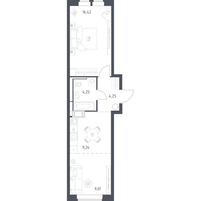 Apartment Sale, 43.77 sq. m. at Bolshoe Putilkovo, Prostornaya ulitsa, 1, Putilkovo Village, Krasnogorsk City District, Moscow Region, Russia #1 Apartment Sale, 43.77 sq. m. at Bolshoe Putilkovo, Prostornaya ulitsa, 1, Putilkovo Village, Krasnogorsk City District, Moscow Region, Russia #1