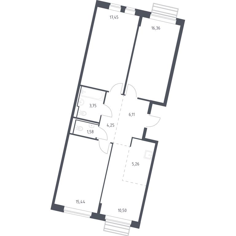 2-BD Apartment Sale, 80.7 sq. m. at Rublevskiy Kvartal, Laykovo Green Quarter, zhiloy kompleks Gorod-sobytiye Laykovo, selo Laykovo, Odintsovskiy City District, Moscow Region, Russia #1 2-BD Apartment Sale, 80.7 sq. m. at Rublevskiy Kvartal, Laykovo Green Quarter, zhiloy kompleks Gorod-sobytiye Laykovo, selo Laykovo, Odintsovskiy City District, Moscow Region, Russia #1