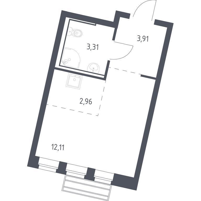 Apartment Sale, 22.29 sq. m. at Rublevskiy Kvartal, Laykovo Green Quarter, zhiloy kompleks Gorod-sobytiye Laykovo, selo Laykovo, Odintsovskiy City District, Moscow Region, Russia #1 Apartment Sale, 22.29 sq. m. at Rublevskiy Kvartal, Laykovo Green Quarter, zhiloy kompleks Gorod-sobytiye Laykovo, selo Laykovo, Odintsovskiy City District, Moscow Region, Russia #1