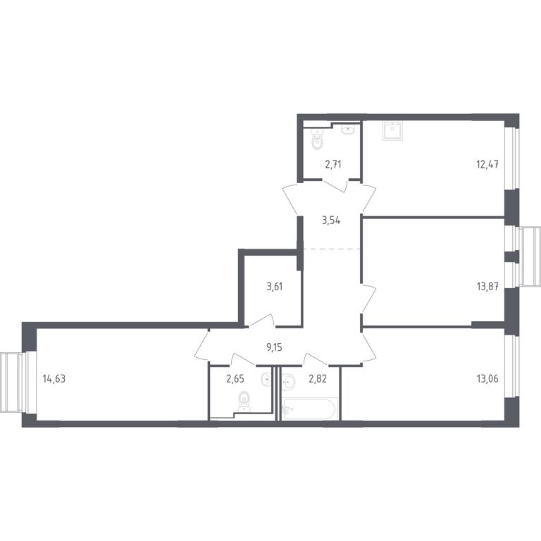 2-BD Apartment Sale, 78.51平方米 at Rublevskiy Kvartal, Laykovo Green Quarter, zhiloy kompleks Gorod-sobytiye Laykovo, selo Laykovo, Odintsovskiy City District, Moscow Region, Russia #1 2-BD Apartment Sale, 78.51平方米 at Rublevskiy Kvartal, Laykovo Green Quarter, zhiloy kompleks Gorod-sobytiye Laykovo, selo Laykovo, Odintsovskiy City District, Moscow Region, Russia #1