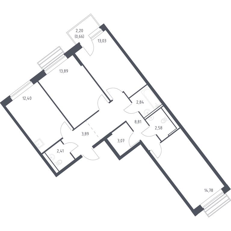 2-BD Apartment Sale, 78.36 sq. m. at Rublevskiy Kvartal, Laykovo Green Quarter, zhiloy kompleks Gorod-sobytiye Laykovo, selo Laykovo, Odintsovskiy City District, Moscow Region, Russia #1 2-BD Apartment Sale, 78.36 sq. m. at Rublevskiy Kvartal, Laykovo Green Quarter, zhiloy kompleks Gorod-sobytiye Laykovo, selo Laykovo, Odintsovskiy City District, Moscow Region, Russia #1