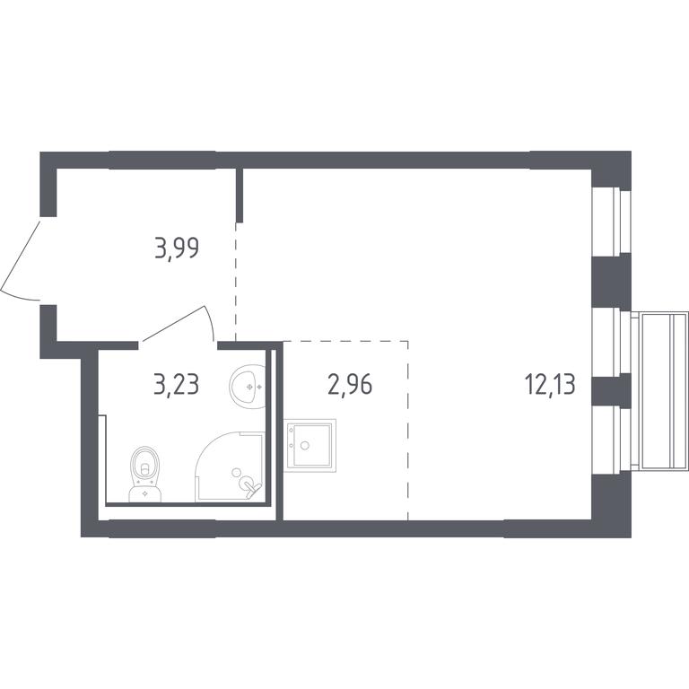 Apartment Sale, 22.31 sq. m. at Rublevskiy Kvartal, Laykovo Green Quarter, zhiloy kompleks Gorod-sobytiye Laykovo, selo Laykovo, Odintsovskiy City District, Moscow Region, Russia #1 Apartment Sale, 22.31 sq. m. at Rublevskiy Kvartal, Laykovo Green Quarter, zhiloy kompleks Gorod-sobytiye Laykovo, selo Laykovo, Odintsovskiy City District, Moscow Region, Russia #1