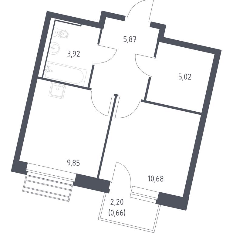 Apartment Sale, 36 sq. m. at Rublevskiy Kvartal, Laykovo Green Quarter, zhiloy kompleks Gorod-sobytiye Laykovo, selo Laykovo, Odintsovskiy City District, Moscow Region, Russia #1 Apartment Sale, 36 sq. m. at Rublevskiy Kvartal, Laykovo Green Quarter, zhiloy kompleks Gorod-sobytiye Laykovo, selo Laykovo, Odintsovskiy City District, Moscow Region, Russia #1