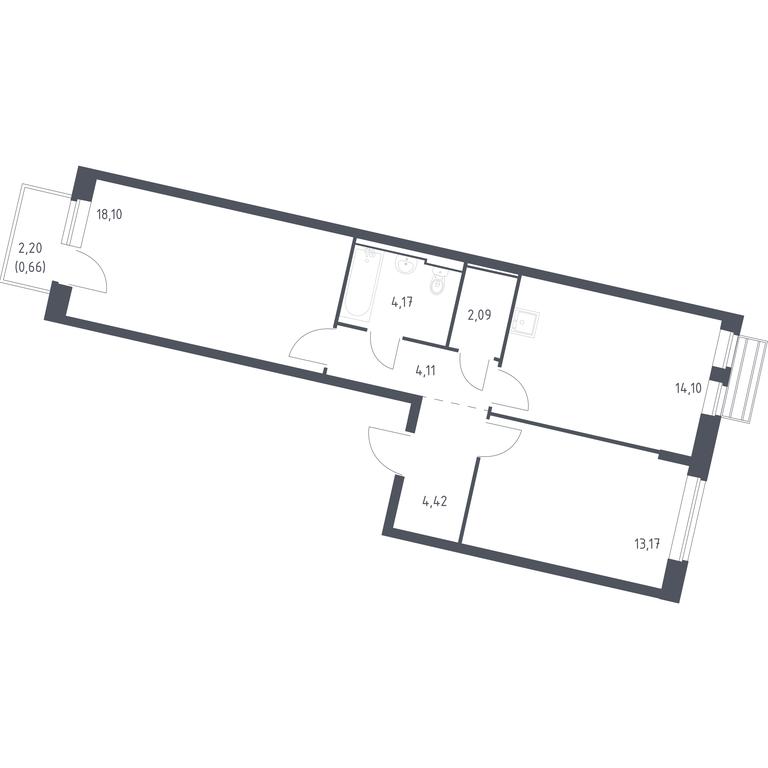 1-BD Apartment Sale, 60.82 sq. m. at Rublevskiy Kvartal, Laykovo Green Quarter, zhiloy kompleks Gorod-sobytiye Laykovo, selo Laykovo, Odintsovskiy City District, Moscow Region, Russia #1 1-BD Apartment Sale, 60.82 sq. m. at Rublevskiy Kvartal, Laykovo Green Quarter, zhiloy kompleks Gorod-sobytiye Laykovo, selo Laykovo, Odintsovskiy City District, Moscow Region, Russia #1