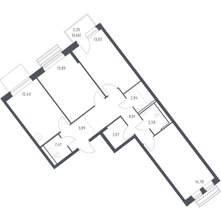 2-BD Apartment Sale, 78.36 sq. m. at Rublevskiy Kvartal, Laykovo Green Quarter, zhiloy kompleks Gorod-sobytiye Laykovo, selo Laykovo, Odintsovskiy City District, Moscow Region, Russia #1 2-BD Apartment Sale, 78.36 sq. m. at Rublevskiy Kvartal, Laykovo Green Quarter, zhiloy kompleks Gorod-sobytiye Laykovo, selo Laykovo, Odintsovskiy City District, Moscow Region, Russia #1