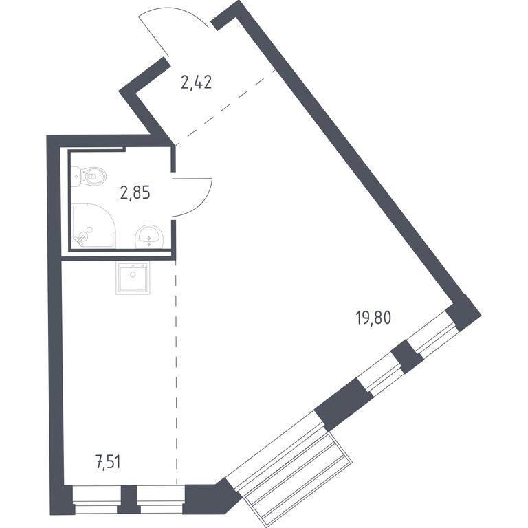 Apartment Sale, 32.58 sq. m. at Rublevskiy Kvartal, Laykovo Green Quarter, zhiloy kompleks Gorod-sobytiye Laykovo, selo Laykovo, Odintsovskiy City District, Moscow Region, Russia #1 Apartment Sale, 32.58 sq. m. at Rublevskiy Kvartal, Laykovo Green Quarter, zhiloy kompleks Gorod-sobytiye Laykovo, selo Laykovo, Odintsovskiy City District, Moscow Region, Russia #1