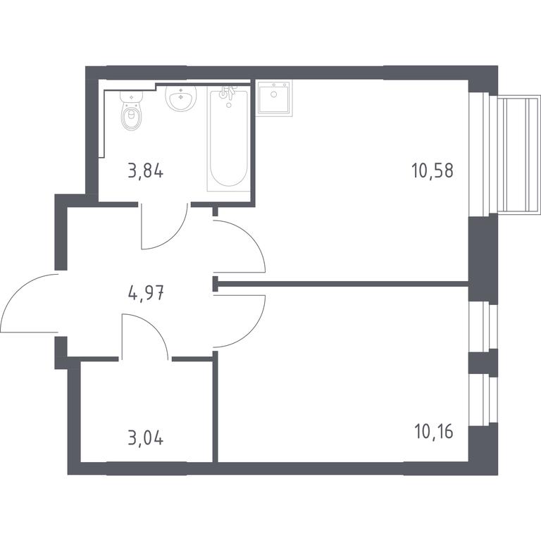 Apartment Sale, 32.59 sq. m. at Rublevskiy Kvartal, Laykovo Green Quarter, zhiloy kompleks Gorod-sobytiye Laykovo, selo Laykovo, Odintsovskiy City District, Moscow Region, Russia #1 Apartment Sale, 32.59 sq. m. at Rublevskiy Kvartal, Laykovo Green Quarter, zhiloy kompleks Gorod-sobytiye Laykovo, selo Laykovo, Odintsovskiy City District, Moscow Region, Russia #1