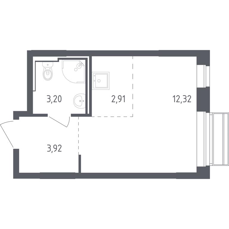 Apartment Sale, 22.35 sq. m. at Rublevskiy Kvartal, Laykovo Green Quarter, zhiloy kompleks Gorod-sobytiye Laykovo, selo Laykovo, Odintsovskiy City District, Moscow Region, Russia #1 Apartment Sale, 22.35 sq. m. at Rublevskiy Kvartal, Laykovo Green Quarter, zhiloy kompleks Gorod-sobytiye Laykovo, selo Laykovo, Odintsovskiy City District, Moscow Region, Russia #1