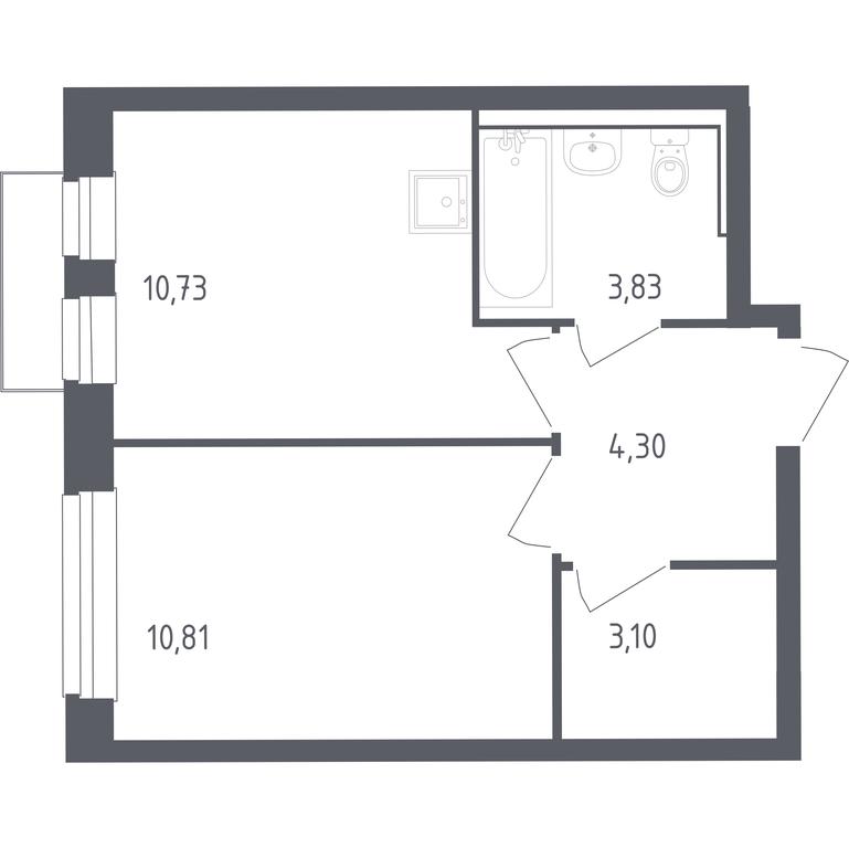 Apartment Sale, 32.77 sq. m. at Rublevskiy Kvartal, Laykovo Green Quarter, zhiloy kompleks Gorod-sobytiye Laykovo, selo Laykovo, Odintsovskiy City District, Moscow Region, Russia #1 Apartment Sale, 32.77 sq. m. at Rublevskiy Kvartal, Laykovo Green Quarter, zhiloy kompleks Gorod-sobytiye Laykovo, selo Laykovo, Odintsovskiy City District, Moscow Region, Russia #1